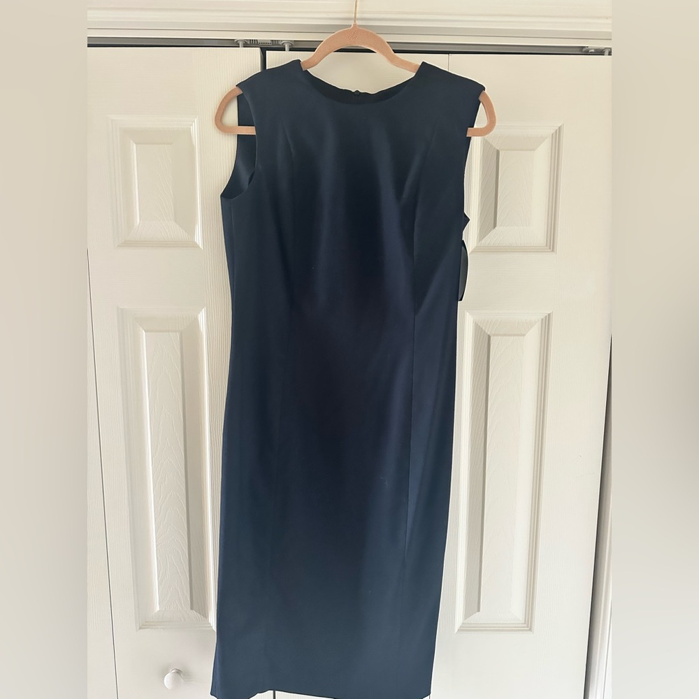 ZARA BASICS CLASSIC SLEEVELESS BLACK DRESS SIZE L NWT